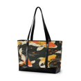 thumbnail image 1 of FORMRS Canvas Laptop Tote Bag for Women with 15.6" Computer Compartments Shoulder Handbag, Fish Pattern, 1 of 7