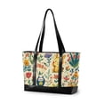 thumbnail image 1 of FORMRS Canvas Laptop Tote Bag for Women with 15.6" Computer Compartments Shoulder Handbag, Floral Animals, 1 of 7