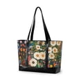 thumbnail image 1 of FORMRS Canvas Laptop Tote Bag for Women with 15.6" Computer Compartments Shoulder Handbag, Floral Garden, 1 of 7