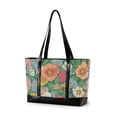 thumbnail image 1 of FORMRS Canvas Laptop Tote Bag for Women with 15.6" Computer Compartments Shoulder Handbag, Floral Pattern, 1 of 7