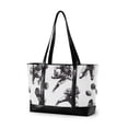 thumbnail image 1 of FORMRS Canvas Laptop Tote Bag for Women with 15.6" Computer Compartments Shoulder Handbag, Football Player Pattern, 1 of 7