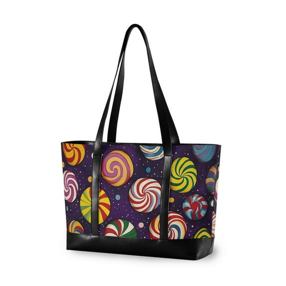 FORMRS Laptop Tote Bag for Women with 15.6" Computer Compartments Handbag, Galactic Candy