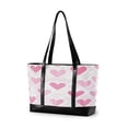 thumbnail image 1 of FORMRS Canvas Laptop Tote Bag for Women with 15.6" Computer Compartments Shoulder Handbag, Geometric Love, 1 of 7
