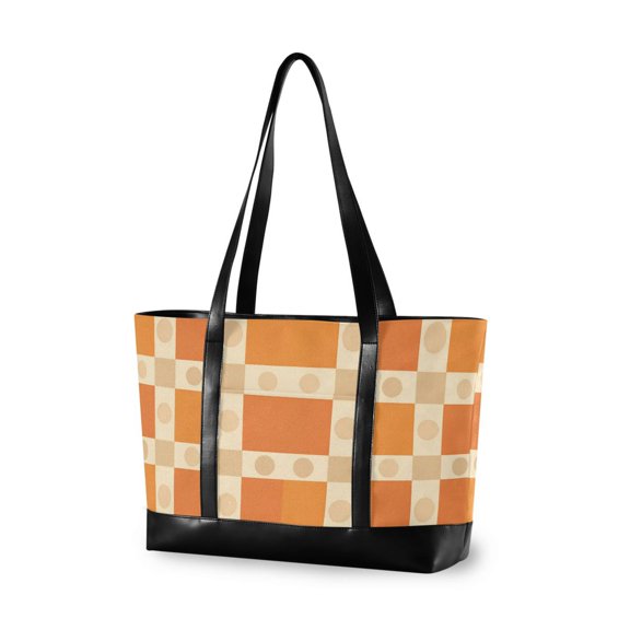 FORMRS Laptop Tote Bag for Women with 15.6" Computer Compartments Handbag, Geometric Pattern