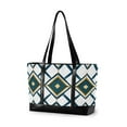 thumbnail image 1 of FORMRS Laptop Tote Bag for Women with 15.6" Computer Compartments Handbag, Gold Geometric Pattern, 1 of 7