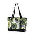 thumbnail image 1 of FORMRS Canvas Laptop Tote Bag for Women with 15.6" Computer Compartments Shoulder Handbag, Gray Floral, 1 of 7