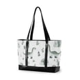 thumbnail image 1 of FORMRS Laptop Tote Bag for Women with 15.6" Computer Compartments Handbag, Green Dinosaur Pattern, 1 of 7