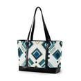 thumbnail image 1 of FORMRS Laptop Tote Bag for Women with 15.6" Computer Compartments Handbag, Green Geometric Pattern, 1 of 7