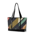 thumbnail image 1 of FORMRS Laptop Tote Bag for Women with 15.6" Computer Compartments Handbag, Green Geometric, 1 of 7