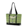 thumbnail image 1 of FORMRS Laptop Tote Bag for Women with 15.6" Computer Compartments Handbag, Green Martini Glass, 1 of 7