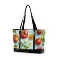 thumbnail image 1 of FORMRS Laptop Tote Bag for Women with 15.6" Computer Compartments Handbag, Green Tomatoes, 1 of 7