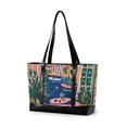 thumbnail image 1 of FORMRS Canvas Laptop Tote Bag for Women with 15.6" Computer Compartments Shoulder Handbag, Green Window, 1 of 7