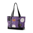 thumbnail image 1 of FORMRS Canvas Laptop Tote Bag for Women with 15.6" Computer Compartments Shoulder Handbag, Halloween Black Cat, 1 of 7