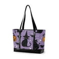 thumbnail image 1 of FORMRS Laptop Tote Bag for Women with 15.6" Computer Compartments Handbag, Halloween Cats, 1 of 7