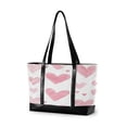 thumbnail image 1 of FORMRS Canvas Laptop Tote Bag for Women with 15.6" Computer Compartments Shoulder Handbag, Hand Drawn Hearts, 1 of 7