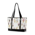 thumbnail image 1 of FORMRS Canvas Laptop Tote Bag for Women with 15.6" Computer Compartments Shoulder Handbag, Ice Cream Pattern, 1 of 7