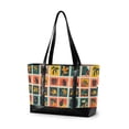 thumbnail image 1 of FORMRS Canvas Laptop Tote Bag for Women with 15.6" Computer Compartments Shoulder Handbag, Jungle Stamp, 1 of 7
