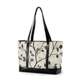 thumbnail image 1 of FORMRS Canvas Laptop Tote Bag for Women with 15.6" Computer Compartments Shoulder Handbag, Leaves Pattern, 1 of 7