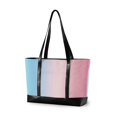 thumbnail image 1 of FORMRS Canvas Laptop Tote Bag for Women with 15.6" Computer Compartments Shoulder Handbag, Light Pink Gradient, 1 of 7