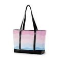 thumbnail image 1 of FORMRS Laptop Tote Bag for Women with 15.6" Computer Compartments Handbag, Light Pink Stripes, 1 of 7