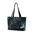 thumbnail image 1 of FORMRS Canvas Laptop Tote Bag for Women with 15.6" Computer Compartments Shoulder Handbag, Lightning Pattern, 1 of 7