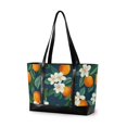 thumbnail image 1 of FORMRS Canvas Laptop Tote Bag for Women with 15.6" Computer Compartments Shoulder Handbag, Orange Fruit, 1 of 7