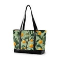 thumbnail image 1 of FORMRS Canvas Laptop Tote Bag for Women with 15.6" Computer Compartments Shoulder Handbag, Orange Tree, 1 of 7