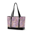 thumbnail image 1 of FORMRS Canvas Laptop Tote Bag for Women with 15.6" Computer Compartments Shoulder Handbag, Pastel Pink Marble Pattern, 1 of 7