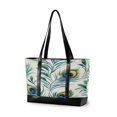 thumbnail image 1 of FORMRS Laptop Tote Bag for Women with 15.6" Computer Compartments Handbag, Peacock Feather, 1 of 7