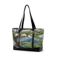 thumbnail image 1 of FORMRS Canvas Laptop Tote Bag for Women with 15.6" Computer Compartments Shoulder Handbag, Pine Tree, 1 of 7