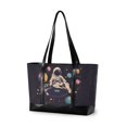 thumbnail image 1 of FORMRS Canvas Laptop Tote Bag for Women with 15.6" Computer Compartments Shoulder Handbag, Pink Record, 1 of 7