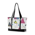 thumbnail image 1 of FORMRS Laptop Tote Bag for Women with 15.6" Computer Compartments Handbag, Pink Simple Shapes, 1 of 7