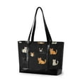 thumbnail image 1 of FORMRS Laptop Tote Bag for Women with 15.6" Computer Compartments Handbag, Pixel Cat, 1 of 7