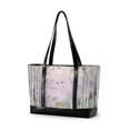 thumbnail image 1 of FORMRS Canvas Laptop Tote Bag for Women with 15.6" Computer Compartments Shoulder Handbag, Purple Deer, 1 of 7