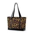 thumbnail image 1 of FORMRS Laptop Tote Bag for Women with 15.6" Computer Compartments Handbag, Purple Leopard Print, 1 of 7