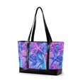 thumbnail image 1 of FORMRS Canvas Laptop Tote Bag for Women with 15.6" Computer Compartments Shoulder Handbag, Purple Starfish Pattern, 1 of 7