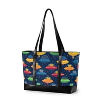 FORMRS Laptop Tote Bag for Women with 15.6" Computer Compartments Handbag, Rainbow Space Cat