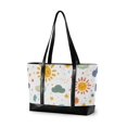 thumbnail image 1 of FORMRS Canvas Laptop Tote Bag for Women with 15.6" Computer Compartments Shoulder Handbag, Rainbows Pattern, 1 of 7