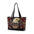 thumbnail image 1 of FORMRS Canvas Laptop Tote Bag for Women with 15.6" Computer Compartments Shoulder Handbag, Red Abstract Eagle, 1 of 7