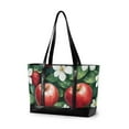 thumbnail image 1 of FORMRS Canvas Laptop Tote Bag for Women with 15.6" Computer Compartments Shoulder Handbag, Red Apple Pattern, 1 of 7