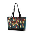 thumbnail image 1 of FORMRS Canvas Laptop Tote Bag for Women with 15.6" Computer Compartments Shoulder Handbag, Red Christmas Light, 1 of 7