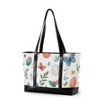 thumbnail image 1 of FORMRS Canvas Laptop Tote Bag for Women with 15.6" Computer Compartments Shoulder Handbag, Red Easter Eggs, 1 of 7