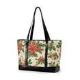 thumbnail image 1 of FORMRS Laptop Tote Bag for Women with 15.6" Computer Compartments Handbag, Retro Christmas Holly, 1 of 7