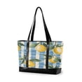 thumbnail image 1 of FORMRS Canvas Laptop Tote Bag for Women with 15.6" Computer Compartments Shoulder Handbag, Retro Lemon Leaves, 1 of 7