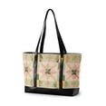 thumbnail image 1 of FORMRS Canvas Laptop Tote Bag for Women with 15.6" Computer Compartments Shoulder Handbag, Retro Pink Stars, 1 of 7