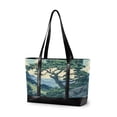thumbnail image 1 of FORMRS Canvas Laptop Tote Bag for Women with 15.6" Computer Compartments Shoulder Handbag, Retro Tree, 1 of 7