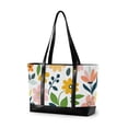 thumbnail image 1 of FORMRS Canvas Laptop Tote Bag for Women with 15.6" Computer Compartments Shoulder Handbag, Retro Yellow Floral, 1 of 7