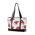 thumbnail image 1 of FORMRS Canvas Laptop Tote Bag for Women with 15.6" Computer Compartments Shoulder Handbag, Santa Hats Pattern, 1 of 7
