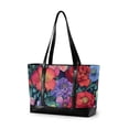 thumbnail image 1 of FORMRS Canvas Laptop Tote Bag for Women with 15.6" Computer Compartments Shoulder Handbag, Serene Floral Pattern, 1 of 7