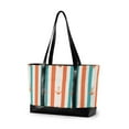 thumbnail image 1 of FORMRS Canvas Laptop Tote Bag for Women with 15.6" Computer Compartments Shoulder Handbag, Simple Nautical Pattern, 1 of 7